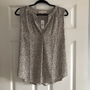 Loft tank top cheetah print
